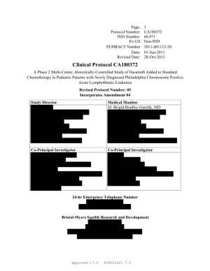 Clinical Protocol CA180372