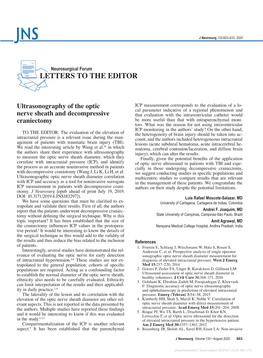 Letter to the Editor. Radiosurgery Is a Valuable Alternative To