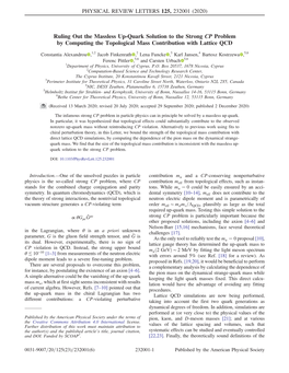 Ruling out the Massless Up-Quark Solution to the Strong CP Problem by Computing the Topological Mass Contribution with Lattice QCD