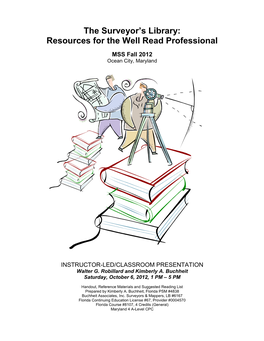 The Surveyor's Library: Resources for the Well Read Professional