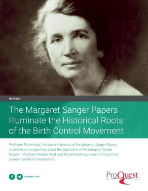 The Margaret Sanger Papers Illuminate the Historical Roots of the Birth Control Movement