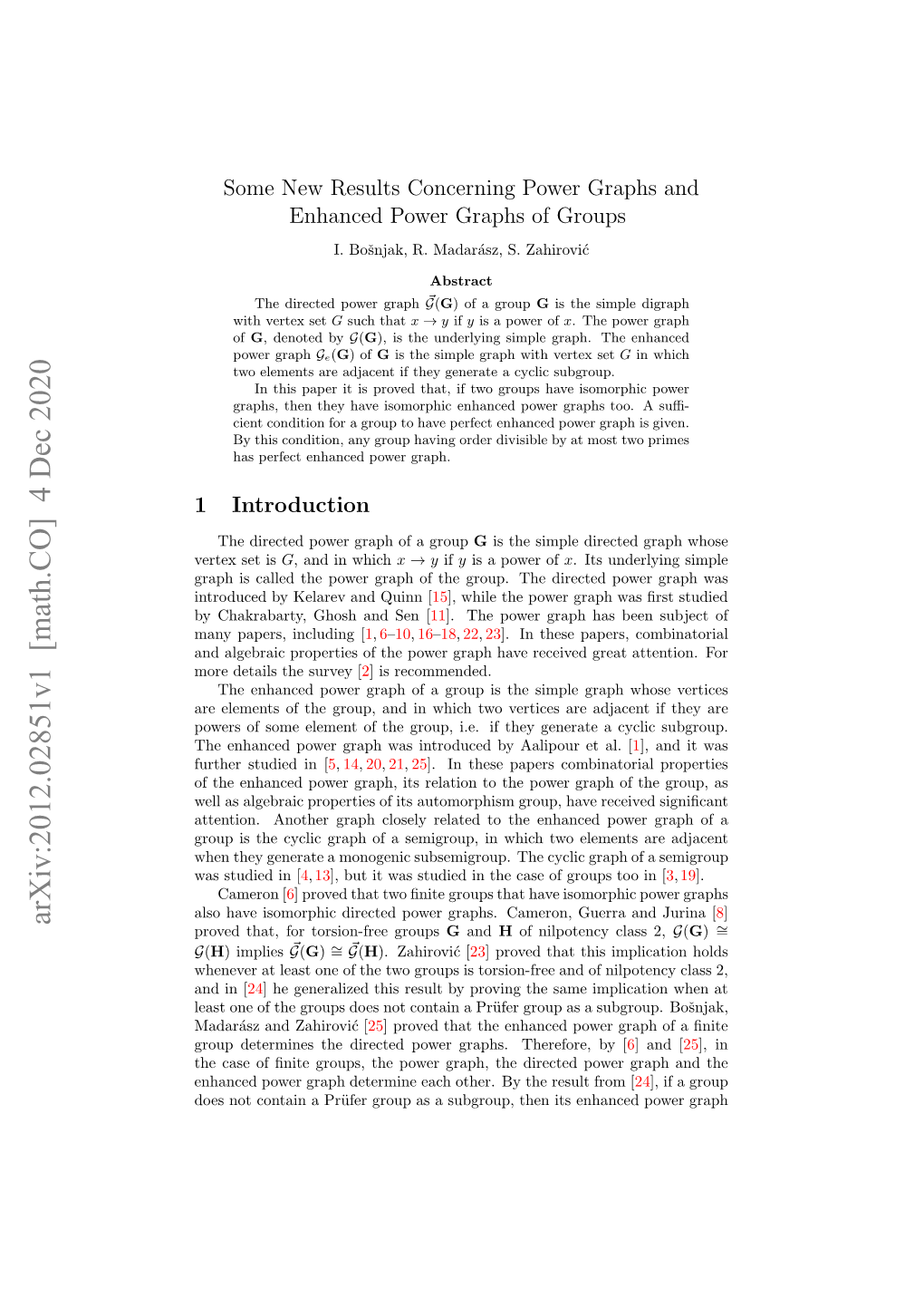 Arxiv:2012.02851V1 [Math.CO]