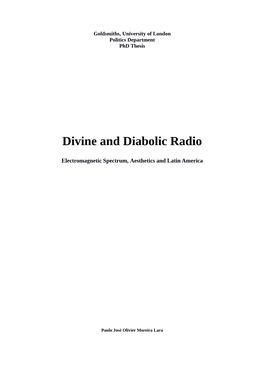 Divine and Diabolic Radio