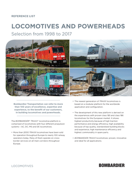 Locomotives and Powerheads