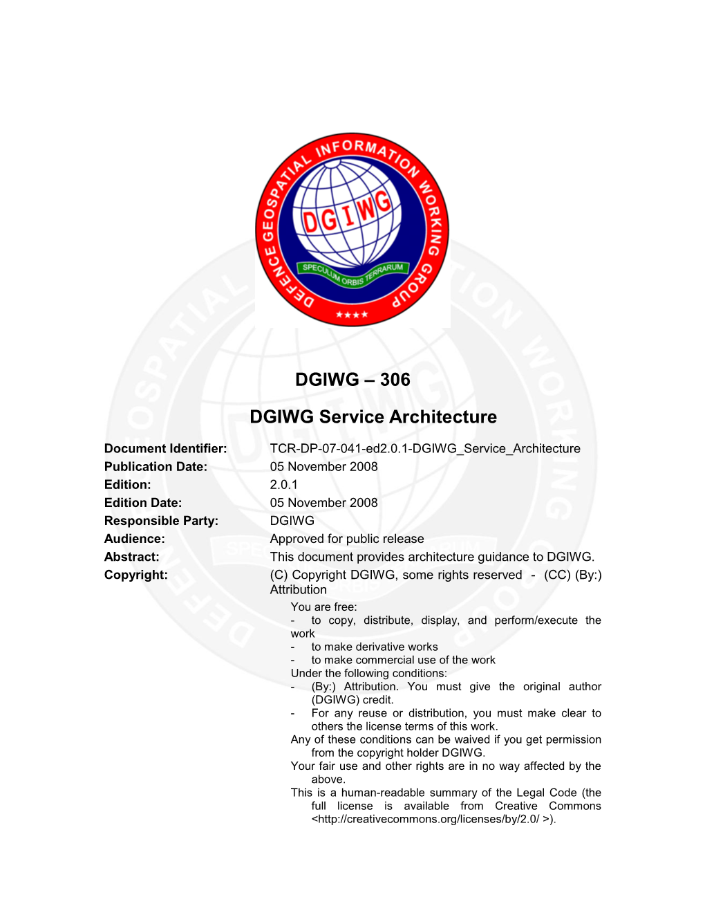 DGIWG Service Architecture