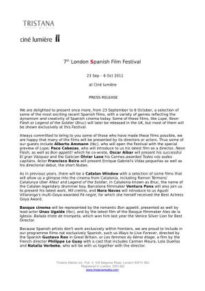 7Th London Spanish Film Festival