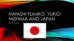 HAYASHI FUMIKO, YUKIO MISHIMA and JAPAN James Mcroy POPULATION and DEMOGRAPHICS