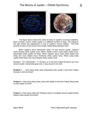 The Moons of Jupiter – Orbital Synchrony 3