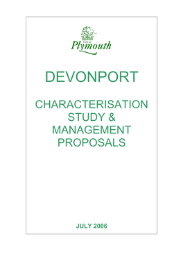 Devonport Characterisation Study