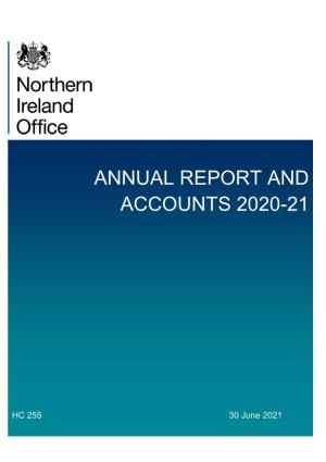 Northern Ireland Office HC 255 30 June 2021