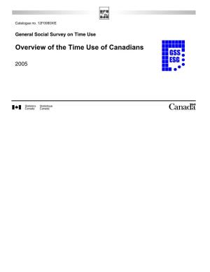 Overview of the Time Use of Canadians