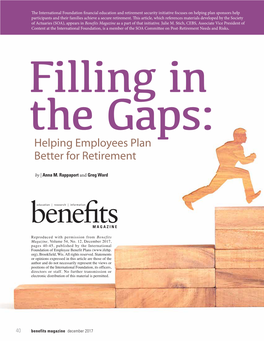 Helping Employees Plan Better for Retirement