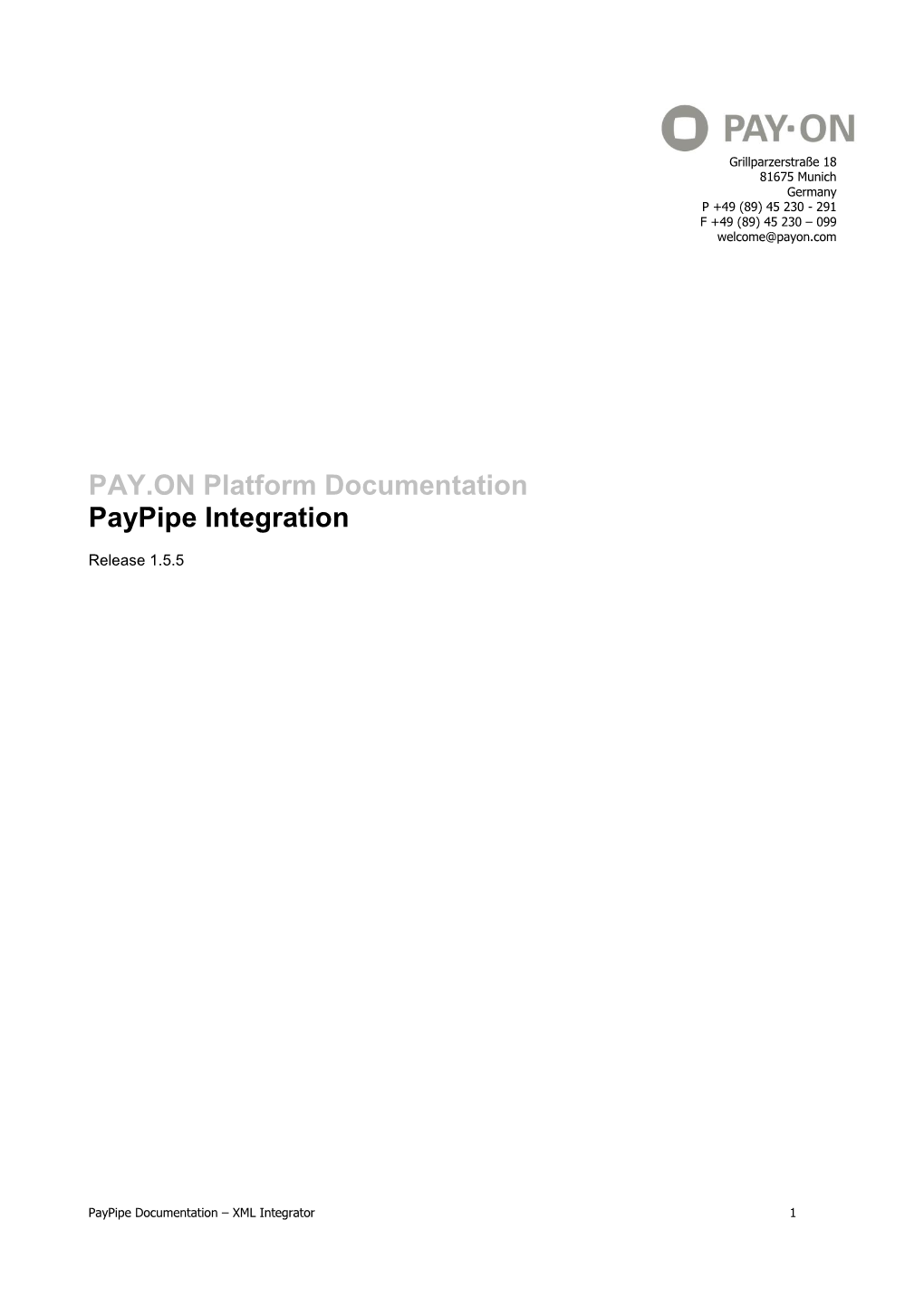 Paypipe Integration