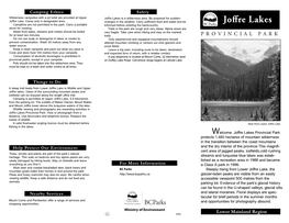 Joffre Lakes Is a Wilderness Area