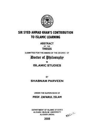 1 Sir Syed Ahmad Khan and His L - 34 Early Writing on Islamic Learning