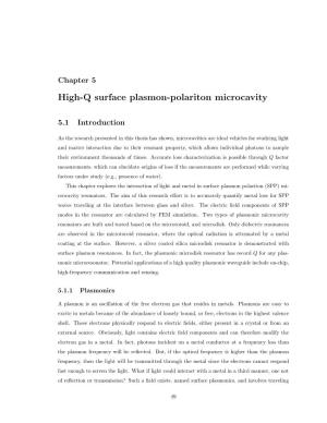 High-Q Surface Plasmon-Polariton Microcavity