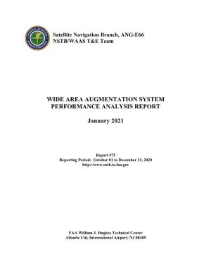 WAAS PAN Report (January 2021)