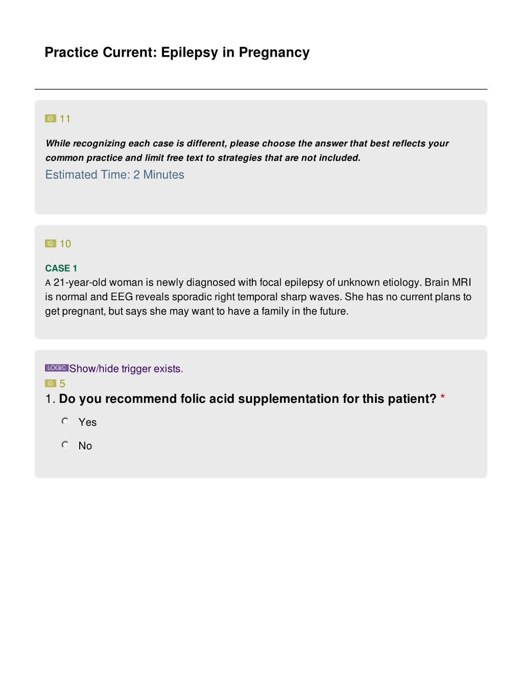 Epilepsy in Pregnancy