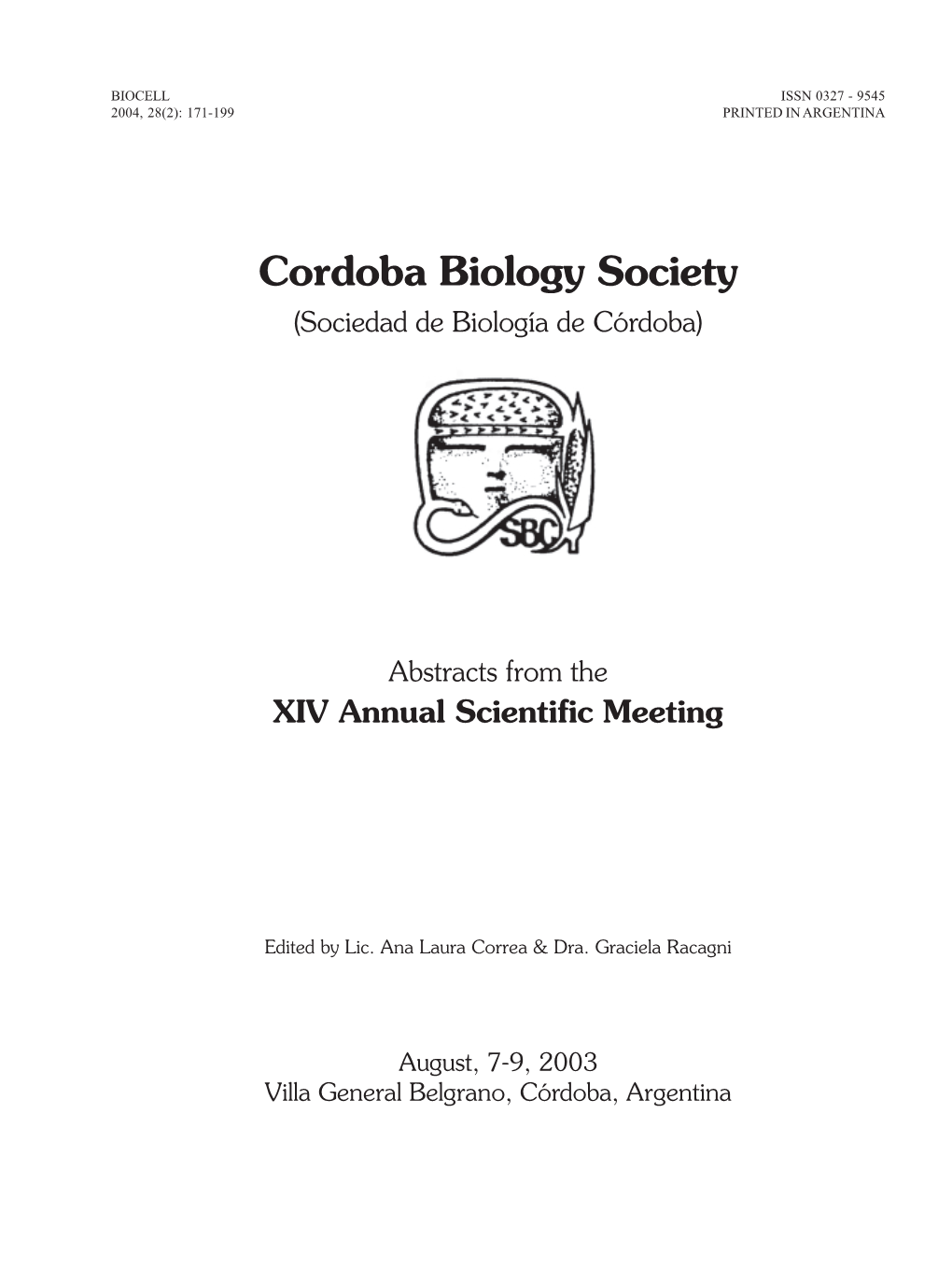 Cordoba Biology Society (Sociedad De Biología De Córdoba)