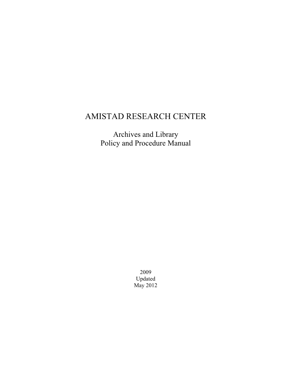Amistad Research Center