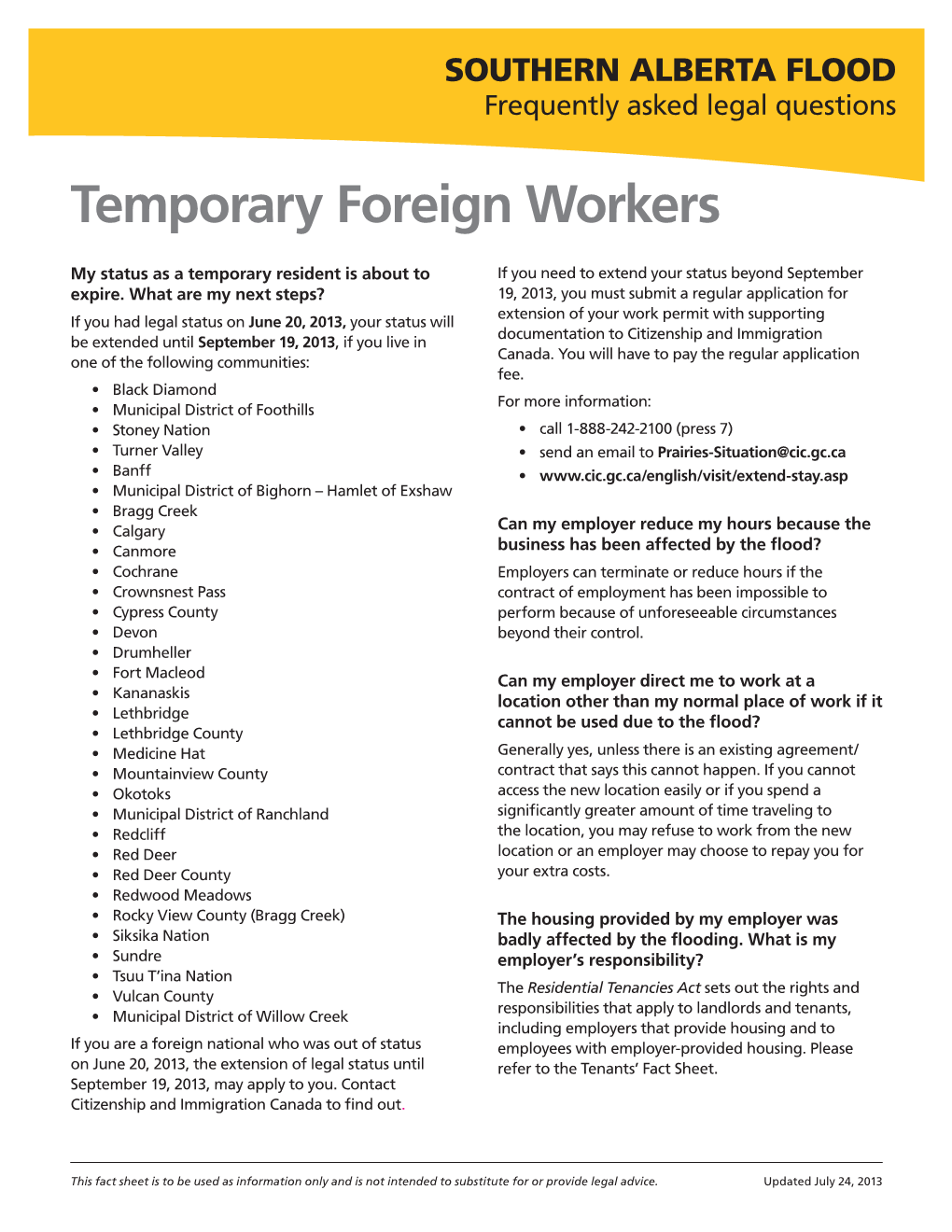 Temporary Foreign Workers