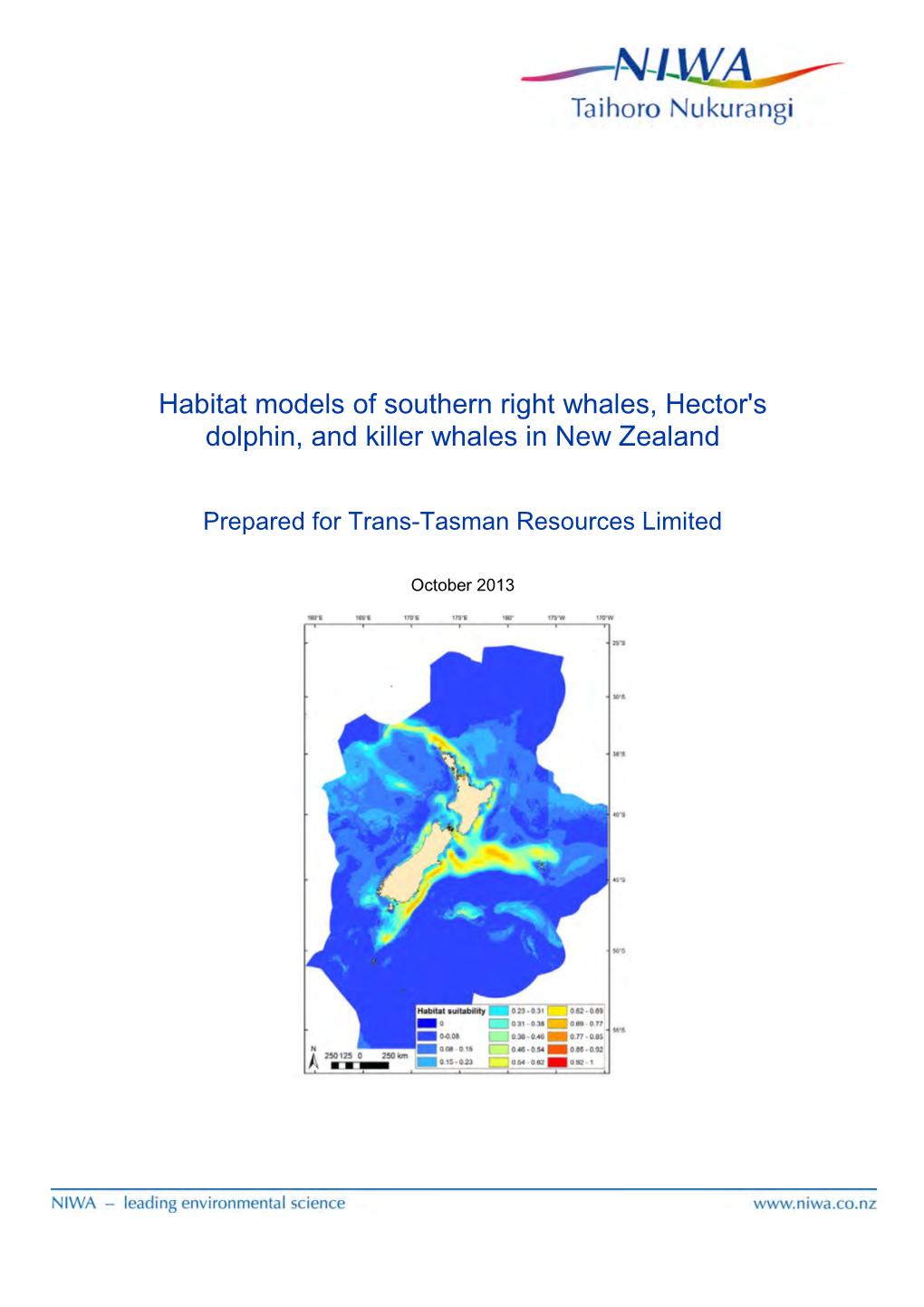 TTR Cetacean Client Report Final