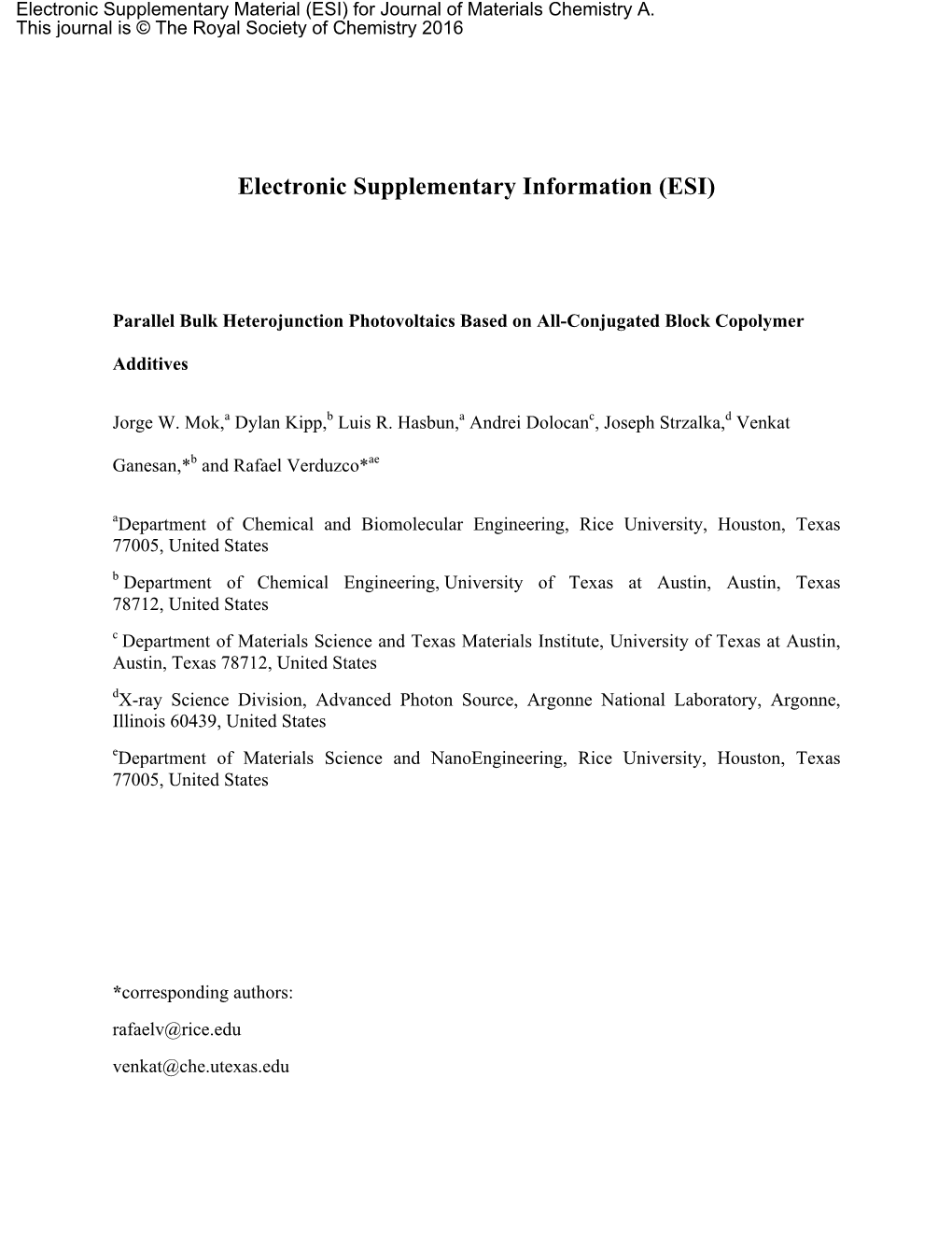 Electronic Supplementary Information (ESI)