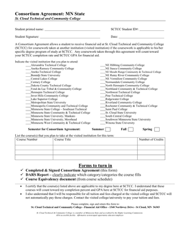 Consortium Agreement: MN State St