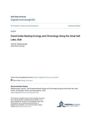 Eared Grebe Nesting Ecology and Chronology Along the Great Salt Lake, Utah