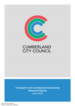 Transport in the Cumberland Community Research Report June 2020