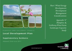 'C' Dumfries & Galloway Wind Farm Landscape Capacity Study