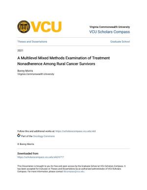 A Multilevel Mixed Methods Examination of Treatment Nonadherence Among Rural Cancer Survivors