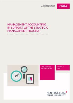 Management Accounting in Support of the Strategic Management Process