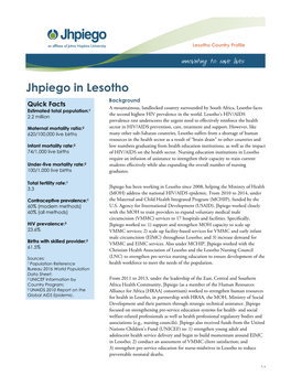 Jhpiego in Lesotho