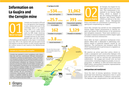 Information on La Guajira and the Cerrejón Mine