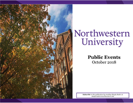 Public Events October 2018