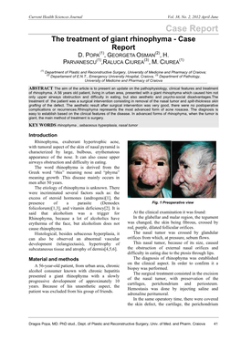 The Treatment of Giant Rhinophyma - Case Report (1) (2) D