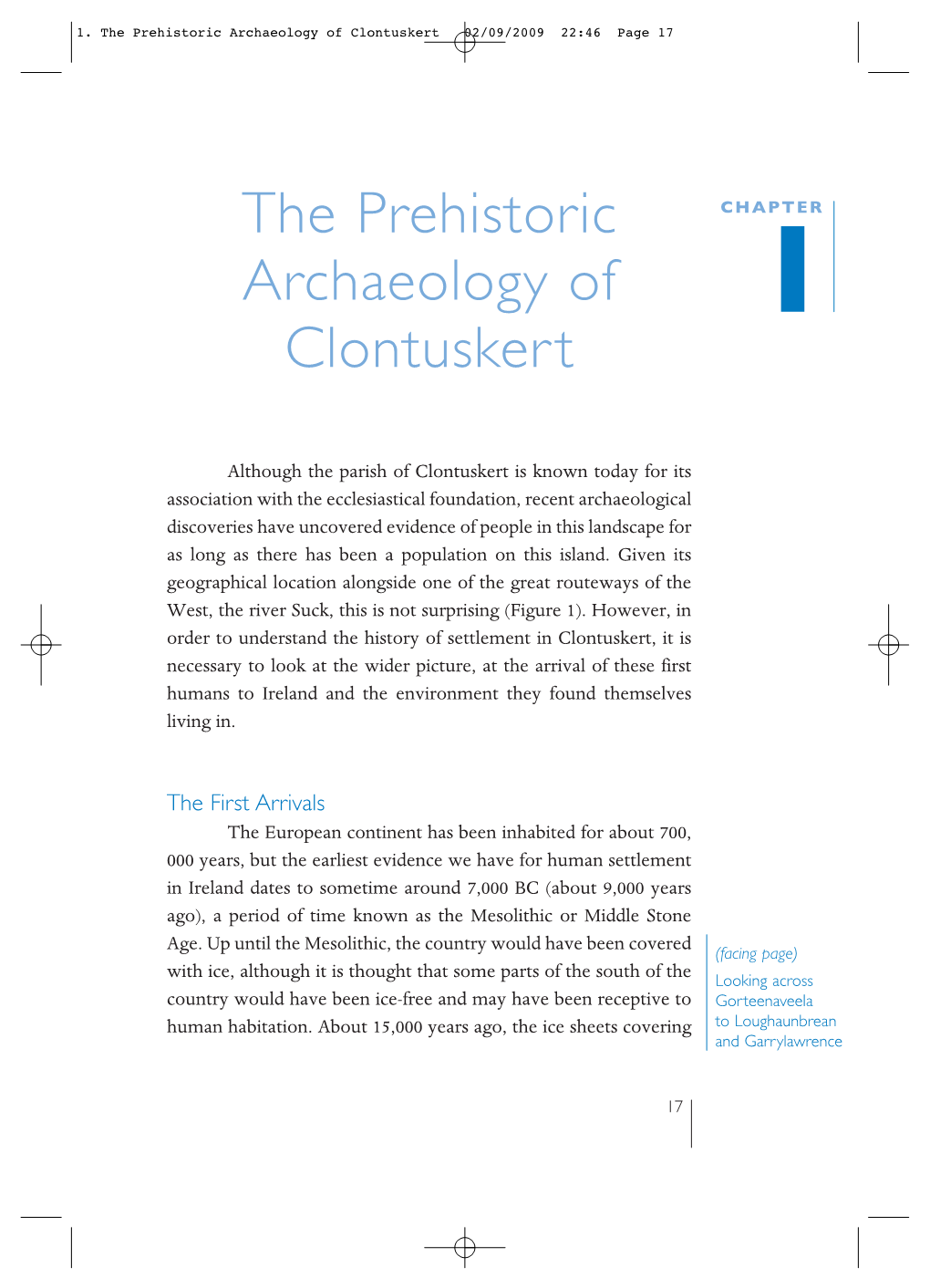 1. the Prehistoric Archaeology of Clontuskert 02/09/2009 22:46 Page 17