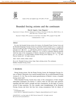 Bounded Forcing Axioms and the Continuum
