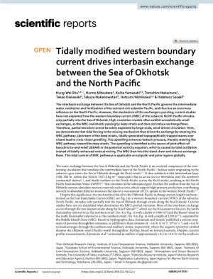 Tidally Modified Western Boundary Current Drives Interbasin Exchange