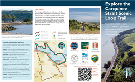 Carquinez Strait Scenic Loop Trail Map Brochure