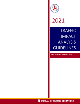 Traffic Impact Analysis (TIA) Guidelines