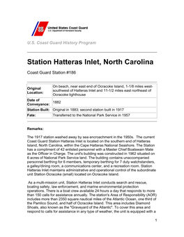 Station Hatteras Inlet, North Carolina