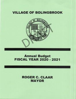 2019-2020 Annual Budget