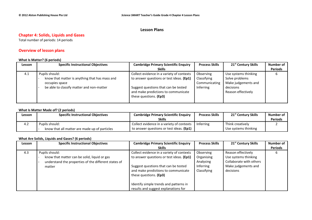 2012 Alston Publishing House Pte Ltd Science SMART Teacher S Guide ...