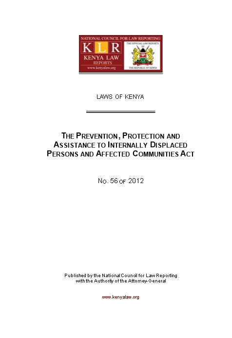 2012 Prevention, Protection and Assistance to Internally No. 56