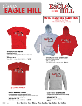 2015 REQUIRED CLOTHING 4 Official Red Tees 1 Sweatshirt (Gray Or Red)