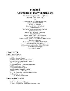 Flatland a Romance of Many Dimensions with Illustrations by the Author, a SQUARE (Edwin A