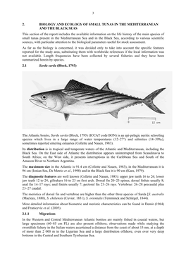 2. Biology and Ecology of Small Tunas in The