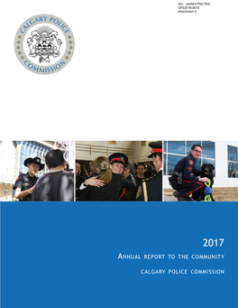 Calgary Police Commission Annual Report To